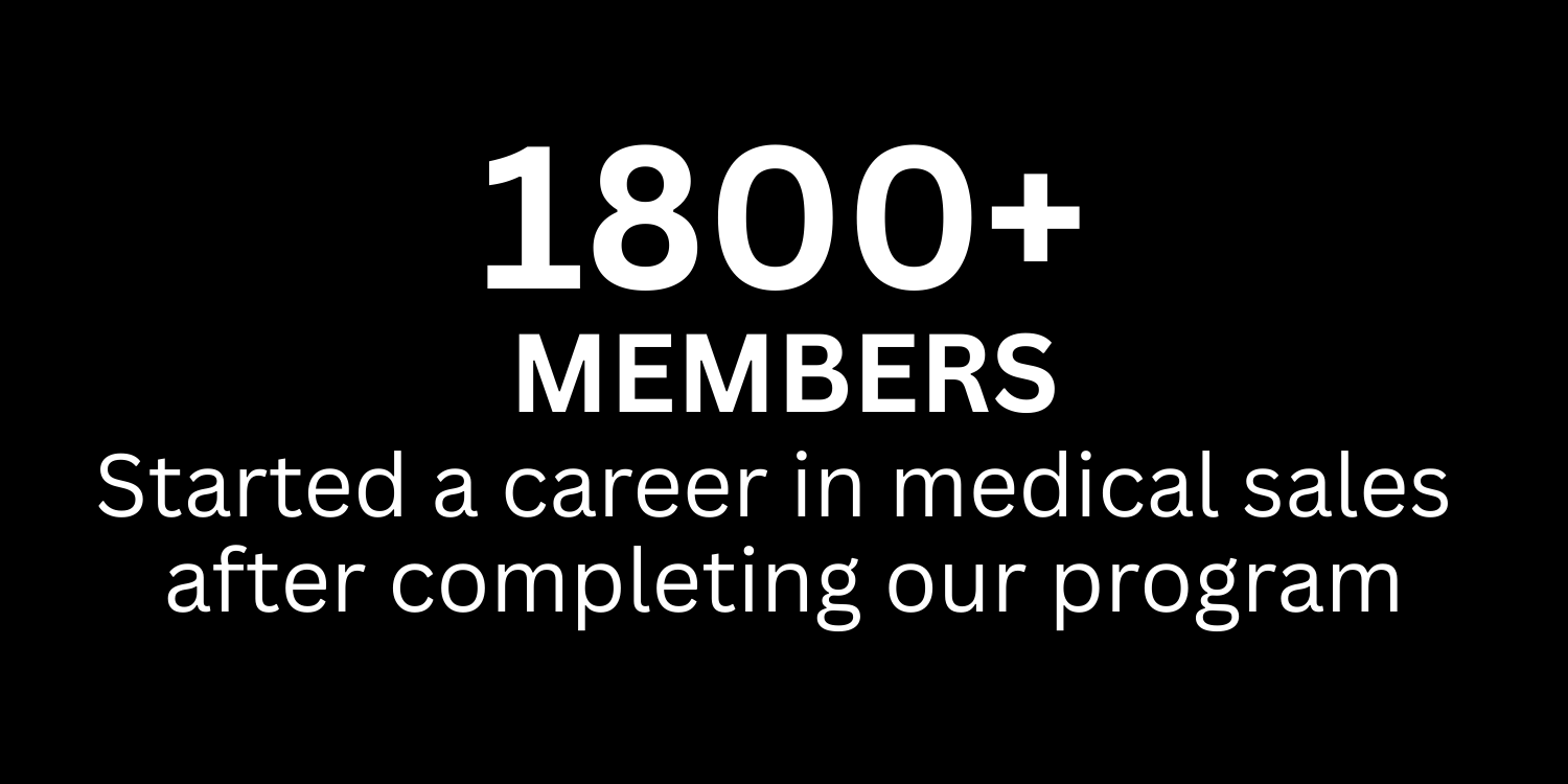 membership numbers and career success in medical sales.